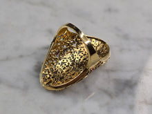 Load image into Gallery viewer, Womens 14k Yellow Gold Modernist Multi Stone Ring 6.4g E4937