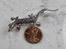 Load image into Gallery viewer, Womens Vintage Estate Sterling Silver Lizard Brooch 6.3g E4944