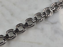 Load image into Gallery viewer, Womens Vintage Estate Sterling Silver Modernist CZ Bracelet 17.8g E4952
