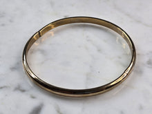 Load image into Gallery viewer, Womens Vintage Estate Sterling Silver Gold Tone Bangle Bracelet, 9.8g E4960