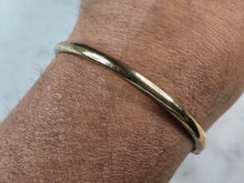 Load image into Gallery viewer, Womens Vintage Estate Sterling Silver Gold Tone Bangle Bracelet, 9.8g E4960