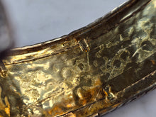 Load image into Gallery viewer, Womens Estate Sterling Silver Gold Tone Modernist Cuff Bracelet 38.7g E4962