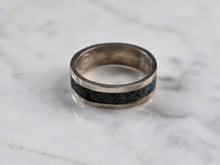 Load image into Gallery viewer, Womens Vintage Estate Sterling Silver Lapis Lazuli Stone Ring 3.0g E4965