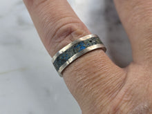 Load image into Gallery viewer, Womens Vintage Estate Sterling Silver Lapis Lazuli Stone Ring 3.0g E4965