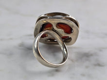 Load image into Gallery viewer, Womens Vintage Estate Sterling Silver Modernist Ring 10.1g E4974