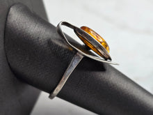 Load image into Gallery viewer, Womens Estate Sterling Silver Modernist Citrine Ring 2.8g #E4979
