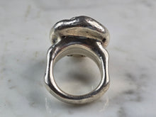 Load image into Gallery viewer, Womens Vintage Estate Sterling Silver Rose Flower Ring 8.3g E4986