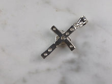 Load image into Gallery viewer, Womens Sterling Silver Religious Cross Pendant Necklace 3.1g E4998