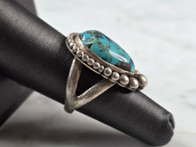 Load image into Gallery viewer, Womens Sterling Silver Southwestern Jerry Buzan Turquoise Ring 13.3g E503