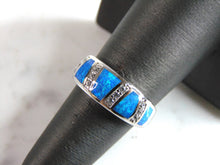Load image into Gallery viewer, Womens Sterling Silver Modernist Opal Ring 5.2g E5040
