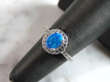 Load image into Gallery viewer, Womens Sterling Silver Modernist Opal Ring 2.3g E5047