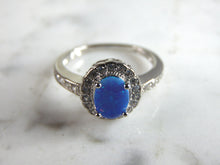 Load image into Gallery viewer, Womens Sterling Silver Modernist Opal Ring 2.3g E5047