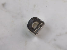 Load image into Gallery viewer, Womens Sterling Silver Initial Block Letter " D " Pendant 4.5g E5083