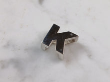 Load image into Gallery viewer, Womens Sterling Silver Initial Block Letter " K " Pendant 3.9g E5091