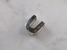 Load image into Gallery viewer, Womens Sterling Silver Initial Block Letter " U " Pendant 3.5g E5098