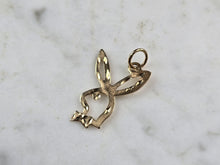 Load image into Gallery viewer, Womens Vintage Estate 14k Yellow Gold Playboy Bunny Pendant 0.9g E5110