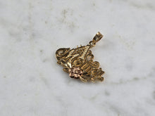 Load image into Gallery viewer, Womens Vintage Estate 14K Yellow &amp; Rose Gold "#1 Mother" Pendant 1.0g E5114