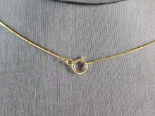 Load image into Gallery viewer, Womens Vintage Estate 14K Gold Tear Drop Diamond Pendant Necklace 2.0g E5121