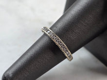 Load image into Gallery viewer, Womens Vintage Estate 14k White Gold Diamond Ring 2.9g E5152