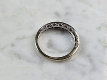 Load image into Gallery viewer, Womens Vintage Estate 14k White Gold Diamond Ring 2.9g E5152