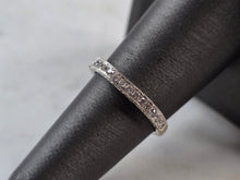 Load image into Gallery viewer, Womens Vintage Estate 14k White Gold Diamond Ring 2.5g E5153