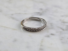 Load image into Gallery viewer, Womens Vintage Estate 14k White Gold Diamond Ring 2.5g E5153