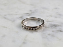 Load image into Gallery viewer, Womens Vintage Estate 14k White Gold Diamond Ring 2.5g E5155