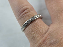 Load image into Gallery viewer, Womens Vintage Estate 14k White Gold Diamond Ring 2.5g E5155
