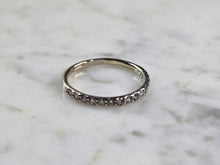 Load image into Gallery viewer, Womens Vintage Estate 14k White Gold Diamond Ring 1.8g E5156