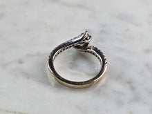 Load image into Gallery viewer, Womens Vintage Estate 14k White Gold Diamond Engagement Bypass Ring 3.2g E5158