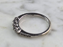 Load image into Gallery viewer, Womens Vintage Estate 14k White Gold Diamond Ring 2.6g E5159
