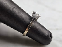 Load image into Gallery viewer, Womens Vintage Estate 14k White Gold Diamond Ring 2.6g E5160