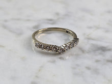 Load image into Gallery viewer, Womens Vintage Estate 14K White Gold Diamond Leo Ring  3.0g E5161