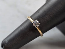Load image into Gallery viewer, Womens Vintage Estate 14K Gold Tessler Weiss Diamond Engagement Ring 1.7g E5162