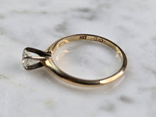 Load image into Gallery viewer, Womens Vintage Estate 14K Gold Tessler Weiss Diamond Engagement Ring 1.7g E5162