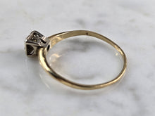 Load image into Gallery viewer, Womens Vintage Estate 14k Gold Diamond Engagement Ring 1.6g E5163