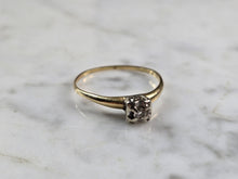 Load image into Gallery viewer, Womens Vintage Estate 14k Gold Diamond Engagement Ring 1.6g E5163