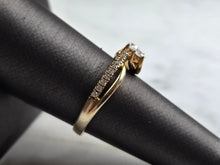 Load image into Gallery viewer, Womens Estate 14K Gold Ever Us Diamond Bypass Engagement Ring, 4.1g E5164