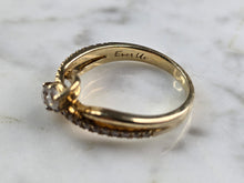 Load image into Gallery viewer, Womens Estate 14K Gold Ever Us Diamond Bypass Engagement Ring, 4.1g E5164