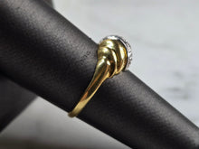 Load image into Gallery viewer, Womens Vintage Estate 18K Gold Modernist Diamond Ring 1.8g  E5167