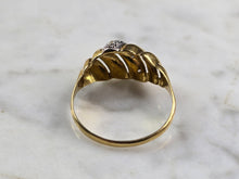 Load image into Gallery viewer, Womens Vintage Estate 18K Gold Modernist Diamond Ring 1.8g  E5167