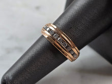 Load image into Gallery viewer, Womens Vintage Estate 10K Rose Gold Diamond Ring 3.1g #E5177