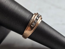 Load image into Gallery viewer, Womens Vintage Estate 10K Rose Gold Diamond Ring 3.1g #E5177