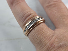 Load image into Gallery viewer, Womens Vintage Estate 10K Rose Gold Diamond Ring 3.1g #E5177