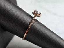 Load image into Gallery viewer, Womens Vintage Estate 10K Rose Gold Diamond Ring 1.4g #E5179