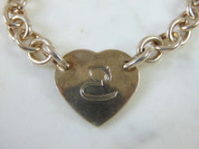 Load image into Gallery viewer, Womens Vintage Estate Sterling Silver Heart Charm Bracelet 17.9g E5180