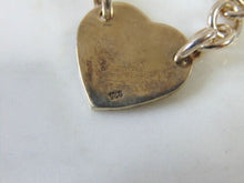 Load image into Gallery viewer, Womens Vintage Estate Sterling Silver Heart Charm Bracelet 17.9g E5180