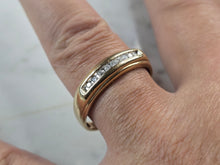 Load image into Gallery viewer, Mens Vintage Estate 10k Yellow Gold Diamond Ring 3.0g #E5185