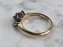 Load image into Gallery viewer, Womens Vintage Estate 10K Yellow Gold Diamond Ring 2.5g E5187