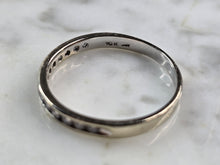 Load image into Gallery viewer, Womens Vintage Estate 10K White Gold Diamond Ring 2.5g #E5189